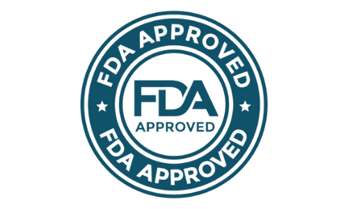 Complete Thyroid  FDA approved supplement badge showing safe and authorized manufacturing standards